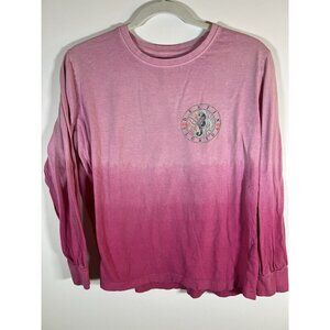 Destin Florida long sleeve pink ombre logo tshirt sz S colorful preppy tropical